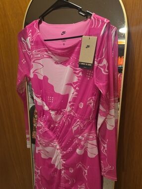 Nike Pink Swirl Athletic Dress